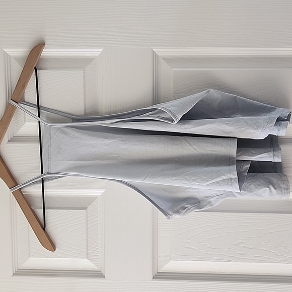 Lunya Organic Pima Cotton High Neck Cami Tranquil Blue Size M - Picture 5 of 5